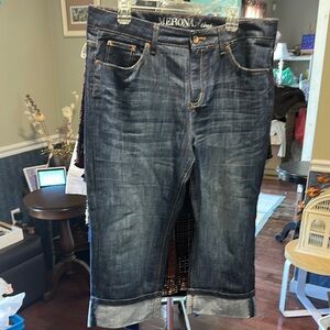 Merona Women's Flare & Wide Leg Jeans - Dark Blue